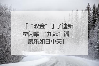 “双金”于子迪新星闪耀 “九冠”潘展乐如日中天