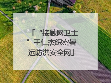 “接触网卫士”王仁杰织密暑运防洪安全网