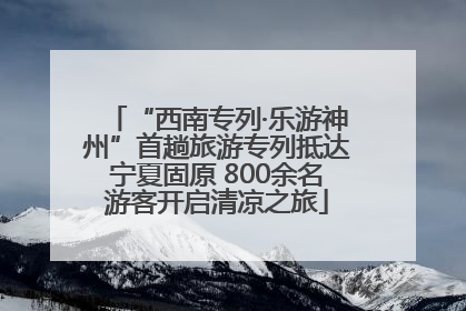 “西南专列·乐游神州”首趟旅游专列抵达宁夏固原 800余名游客开启清凉之旅