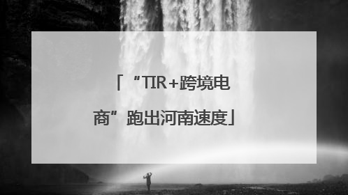 “TIR+跨境电商”跑出河南速度