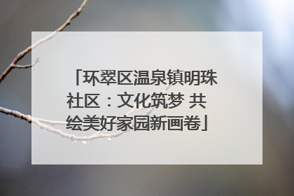 环翠区温泉镇明珠社区：文化筑梦 共绘美好家园新画卷