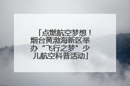 点燃航空梦想！烟台黄渤海新区举办“飞行之梦”少儿航空科普活动