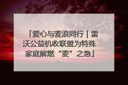 爱心与麦浪同行｜雷沃公益机收联盟为特殊家庭解燃“麦”之急