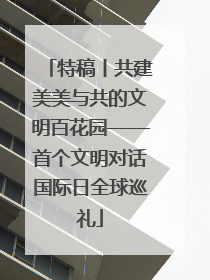 特稿丨共建美美与共的文明百花园——首个文明对话国际日全球巡礼