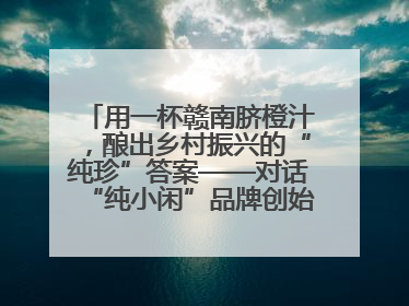 用一杯赣南脐橙汁，酿出乡村振兴的“纯珍”答案——对话“纯小闲”品牌创始人陈爱珍