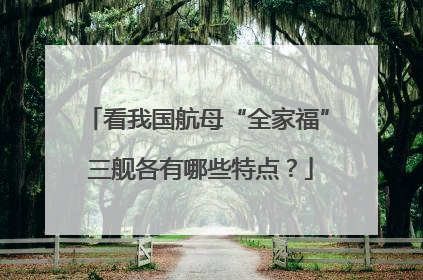 看我国航母“全家福” 三舰各有哪些特点？