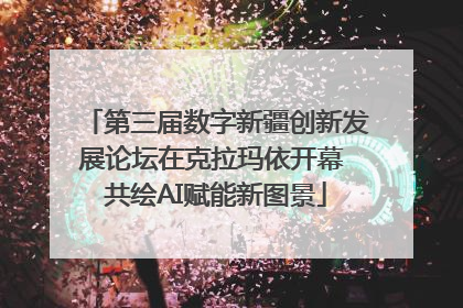 第三届数字新疆创新发展论坛在克拉玛依开幕 共绘AI赋能新图景