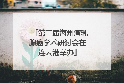 第二届海州湾乳腺癌学术研讨会在连云港举办