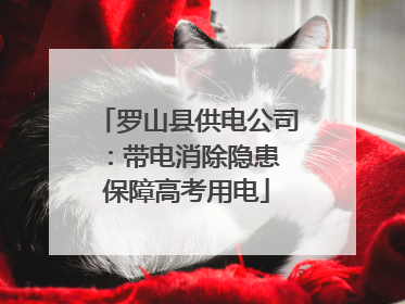 罗山县供电公司：带电消除隐患 保障高考用电