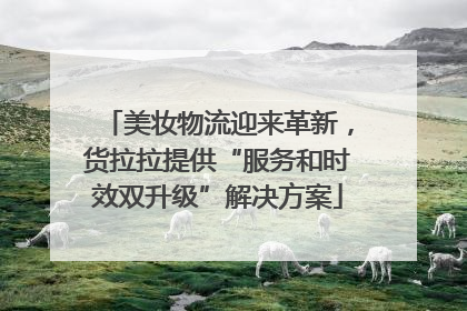 美妆物流迎来革新，货拉拉提供“服务和时效双升级”解决方案