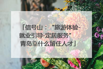 信号山：“旅游体验-就业引导-定居服务” 青岛靠什么留住人才