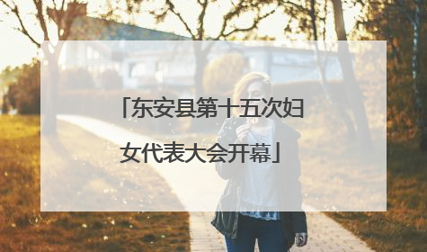 东安县第十五次妇女代表大会开幕