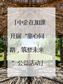 中企在加蓬开展“童心同路，筑梦未来”公益活动