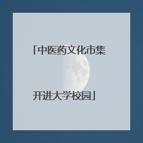 中医药文化市集开进大学校园