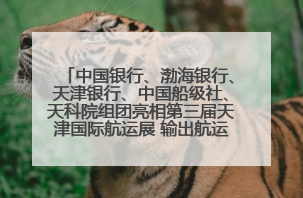 中国银行、渤海银行、天津银行、中国船级社、天科院组团亮相第三届天津国际航运展 输出航运服务“中国方案”