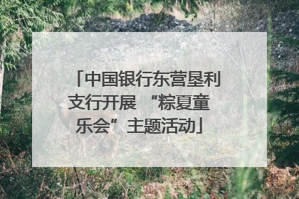 中国银行东营垦利支行开展 “粽夏童乐会”主题活动
