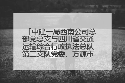中建一局西南公司总部党总支与四川省交通运输综合行政执法总队第三支队党委、万源市草坝镇莲花院村党支部开展党建联建