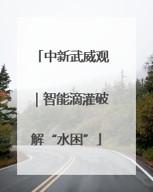 中新武威观｜智能滴灌破解“水困”