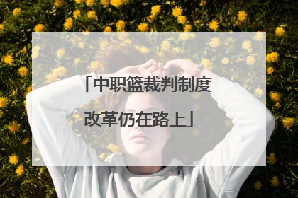 中职篮裁判制度改革仍在路上