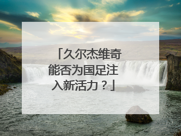 久尔杰维奇能否为国足注入新活力？