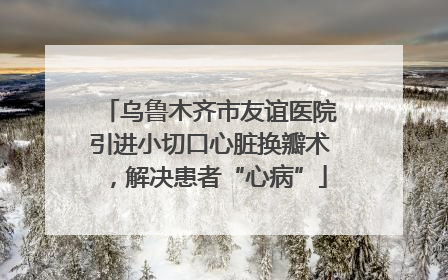 乌鲁木齐市友谊医院引进小切口心脏换瓣术，解决患者“心病”