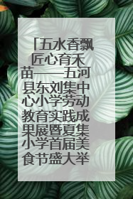 五水香飘 匠心育禾苗——五河县东刘集中心小学劳动教育实践成果展暨夏集小学首届美食节盛大举行
