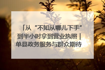 从“不知从哪儿下手”到半小时拿到营业执照｜单县政务服务与群众期待的“双向奔赴”