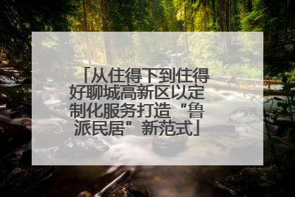 从住得下到住得好聊城高新区以定制化服务打造“鲁派民居”新范式