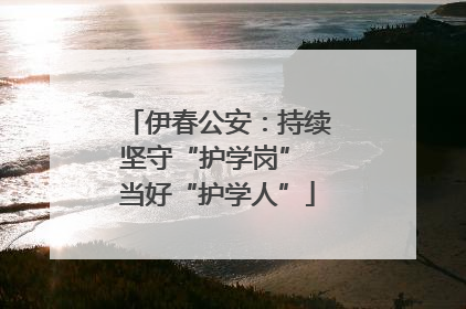 伊春公安：持续坚守“护学岗” 当好“护学人”