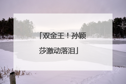 双金王！孙颖莎激动落泪