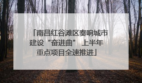 南昌红谷滩区奏响城市建设“奋进曲” 上半年重点项目全速推进