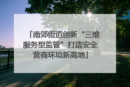 南郊街道创新“三维服务型监管”打造安全营商环境新高地