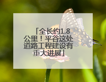 全长约1.8公里！平谷这处道路工程建设有重大进展