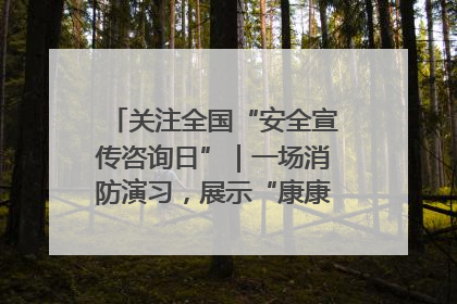 关注全国“安全宣传咨询日”｜一场消防演习，展示“康康”应急实力