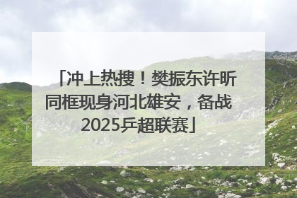 冲上热搜！樊振东许昕同框现身河北雄安，备战2025乒超联赛