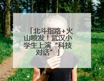 北斗指路+火山喷发！武汉小学生上演“科技对话”
