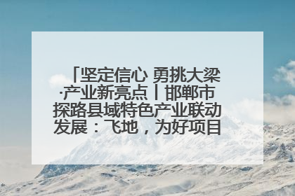 坚定信心 勇挑大梁·产业新亮点丨邯郸市探路县域特色产业联动发展：飞地，为好项目跨域安个家