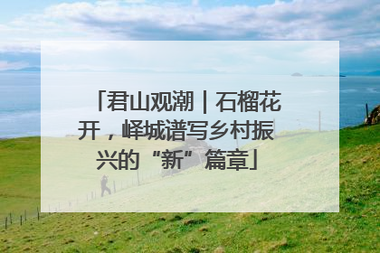 君山观潮｜石榴花开，峄城谱写乡村振兴的“新”篇章