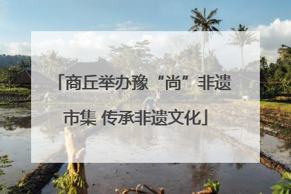 商丘举办豫“尚”非遗市集 传承非遗文化