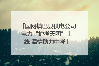 国网镇巴县供电公司 电力“护考天团”上线 温情助力中考