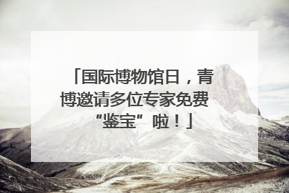 国际博物馆日，青博邀请多位专家免费“鉴宝”啦！