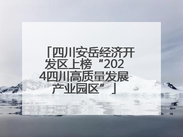 四川安岳经济开发区上榜“2024四川高质量发展产业园区”