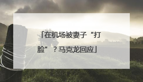 在机场被妻子“打脸”？马克龙回应