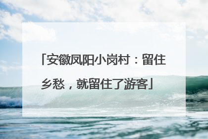安徽凤阳小岗村：留住乡愁，就留住了游客