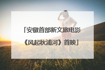 安徽首部新文旅电影《风起秋浦河》首映