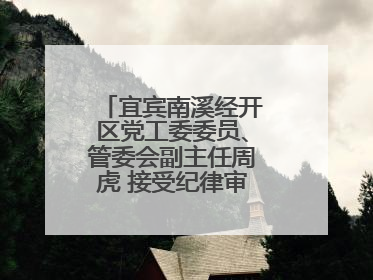 宜宾南溪经开区党工委委员、管委会副主任周虎 接受纪律审查和监察调查