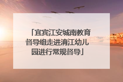 宜宾江安城南教育督导组走进淯江幼儿园进行常规督导