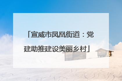 宣威市凤凰街道：党建助推建设美丽乡村