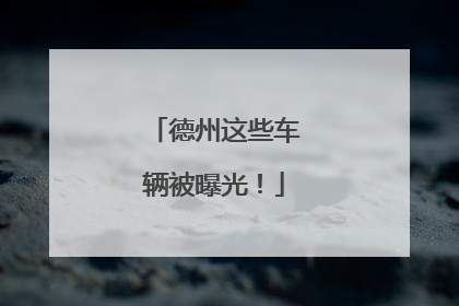 德州这些车辆被曝光！