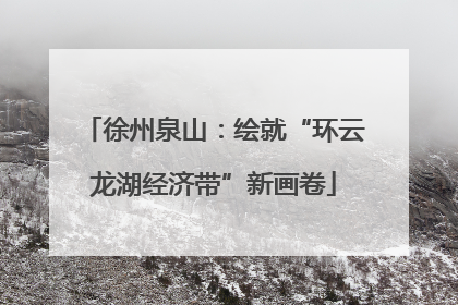 徐州泉山：绘就“环云龙湖经济带”新画卷